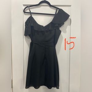 M boutique naked zebra size large black dress